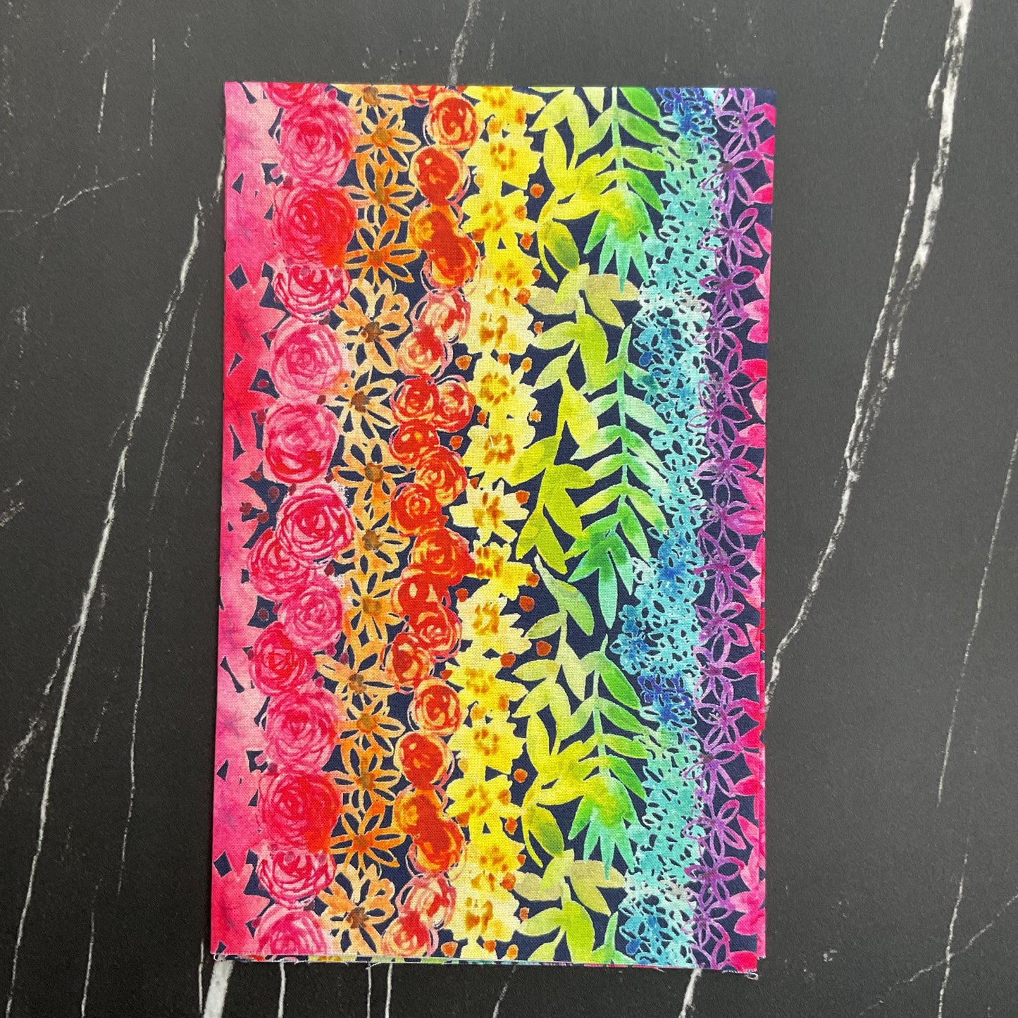 Flower Patches by Amarylis Henderson : Doodled Midnight Rainbow 21825 12