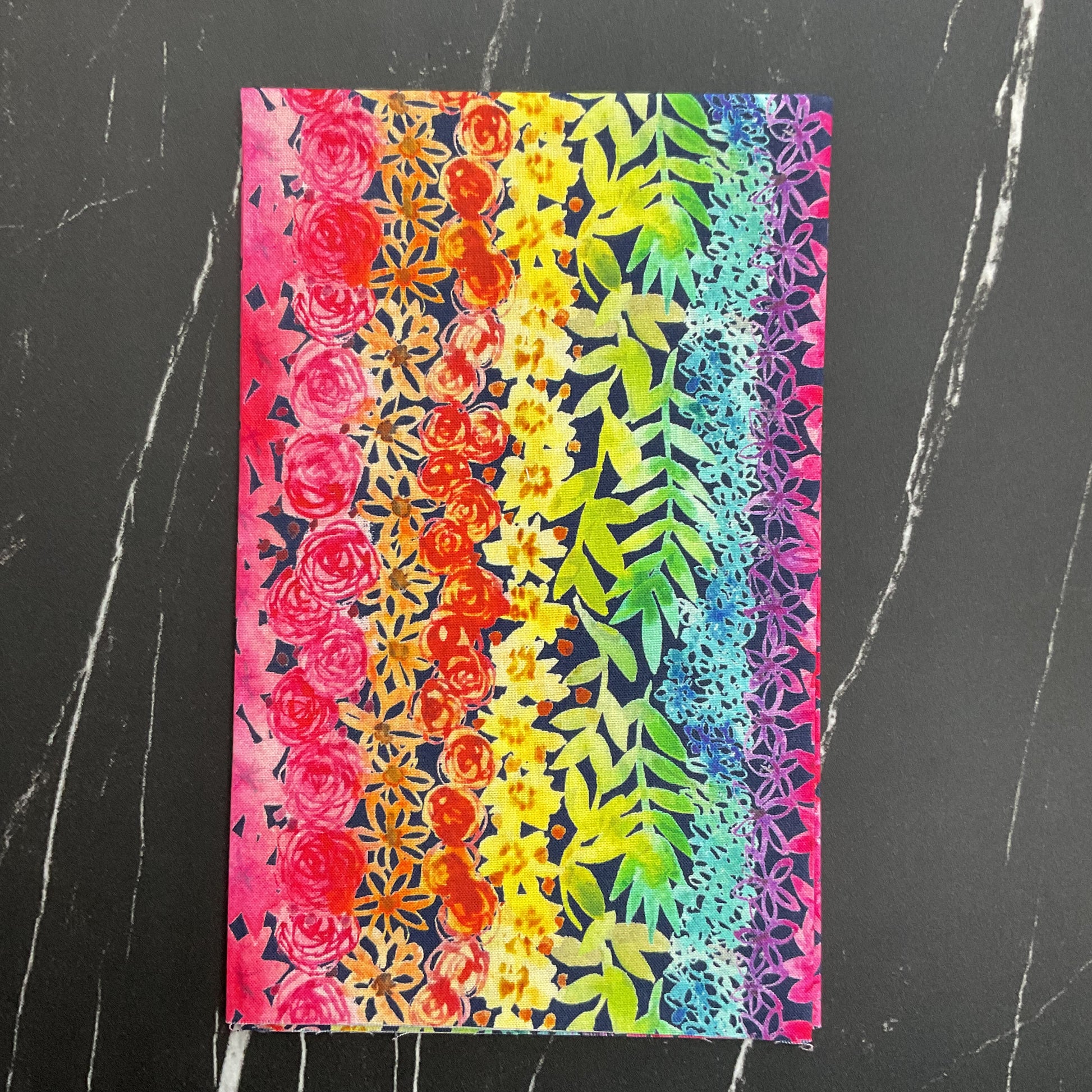 Flower Patches by Amarylis Henderson : Doodled Midnight Rainbow 21825 12