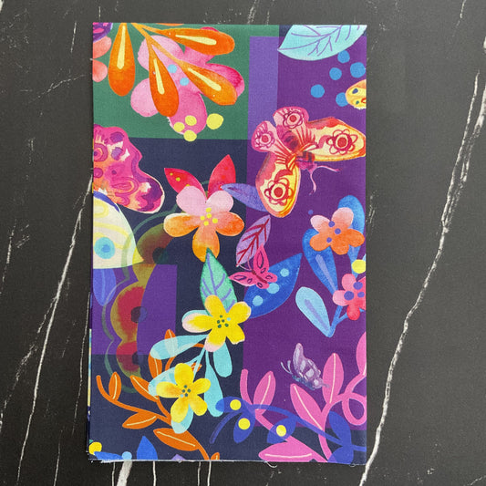 Flower Patches by Amarylis Henderson : Butterfly Meander Midnight 21820 16