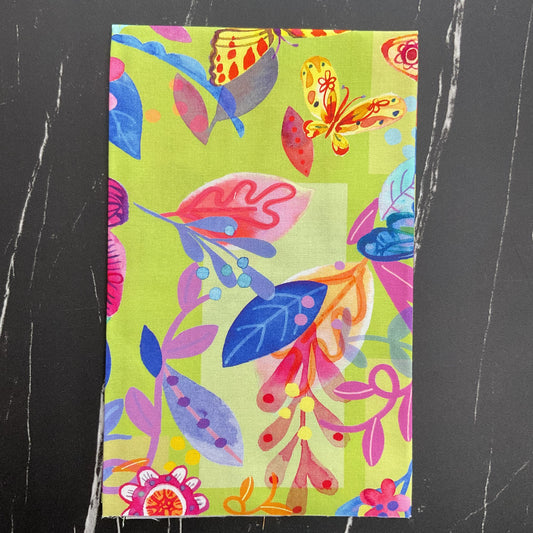 Flower Patches by Amarylis Henderson : Butterfly Meander Limeade 21820 15