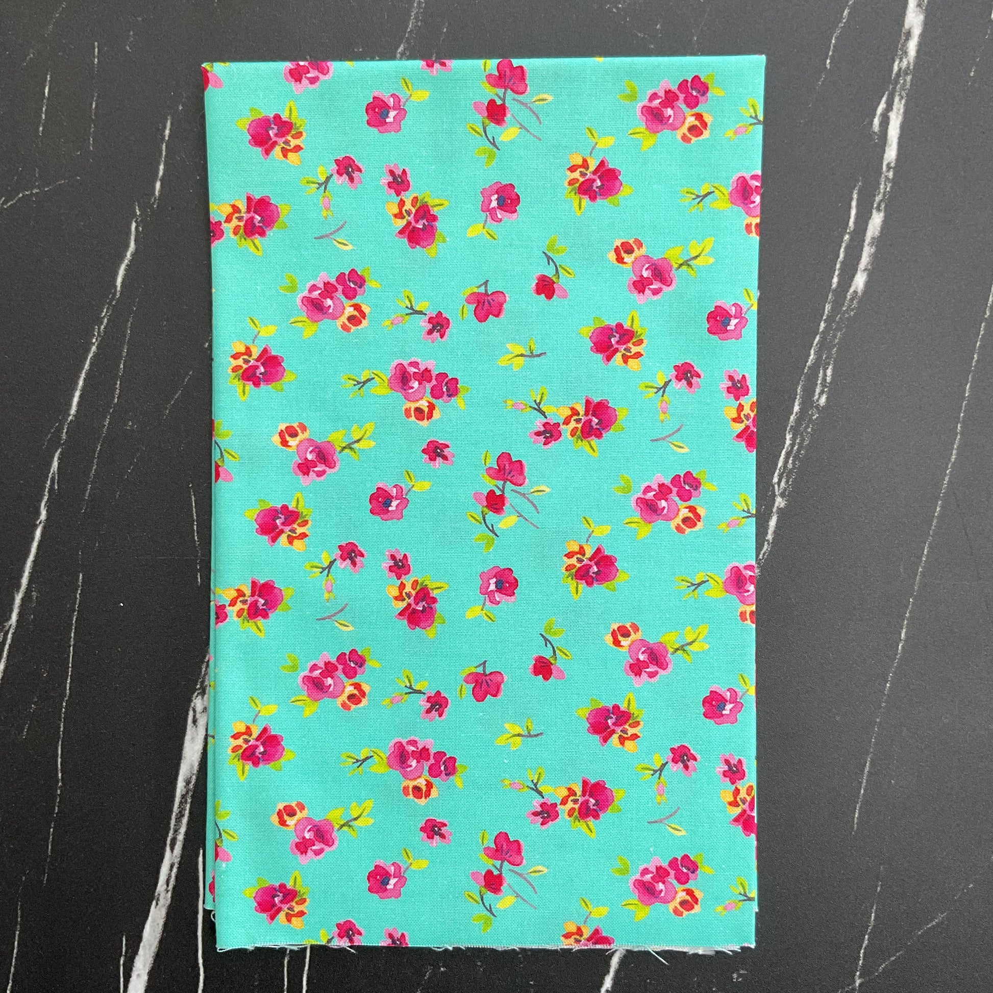 Flower Patches by Amarylis Henderson : Vintage Chintz Robins Egg 21828 17