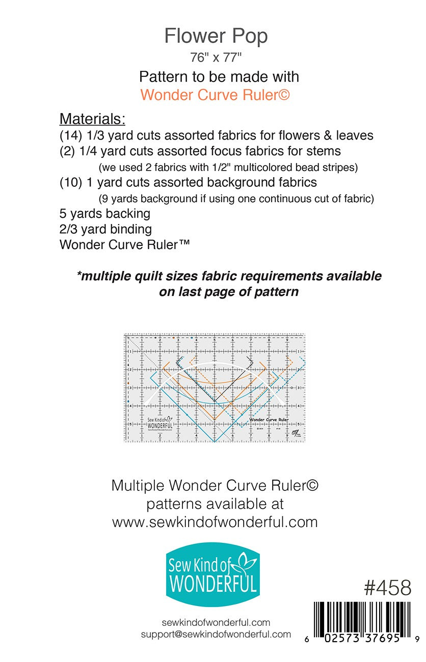 Flower Pop Quilt Pattern by Sew Kind of Wonderful