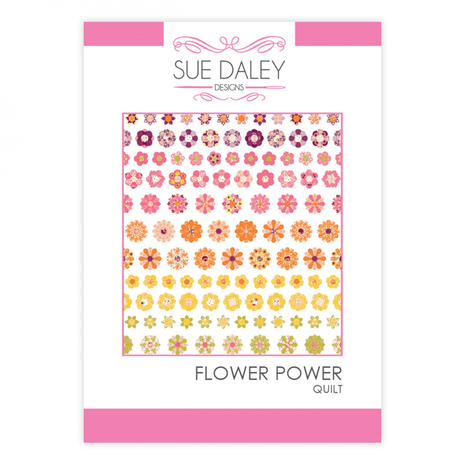 Flower Power Quilt Pattern by Sue Daley