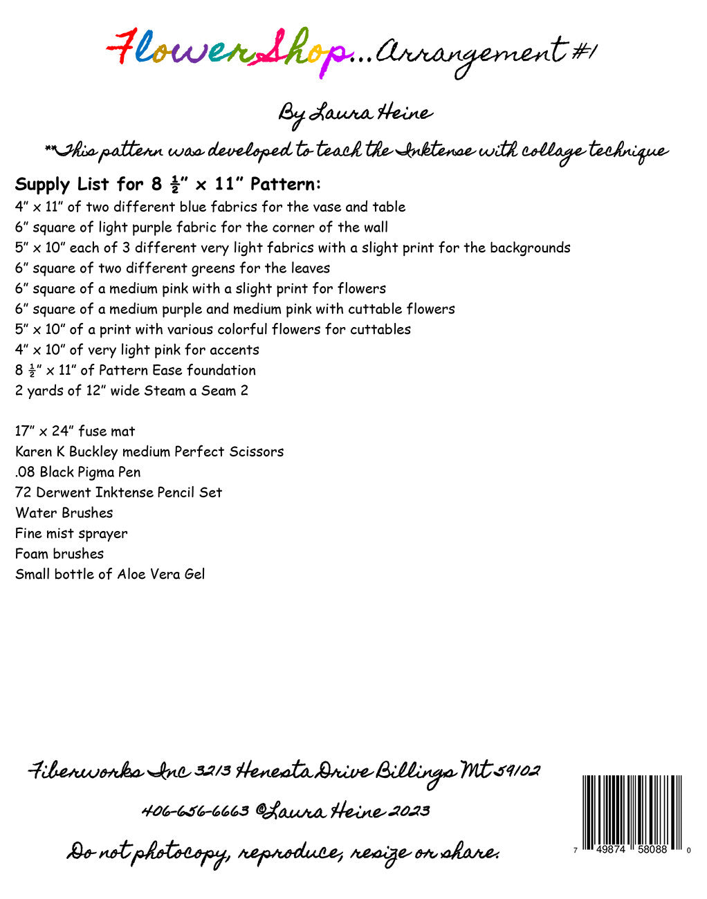 Flower Shop Arrangement #1 Collage # FWLHFS1 - Special Order