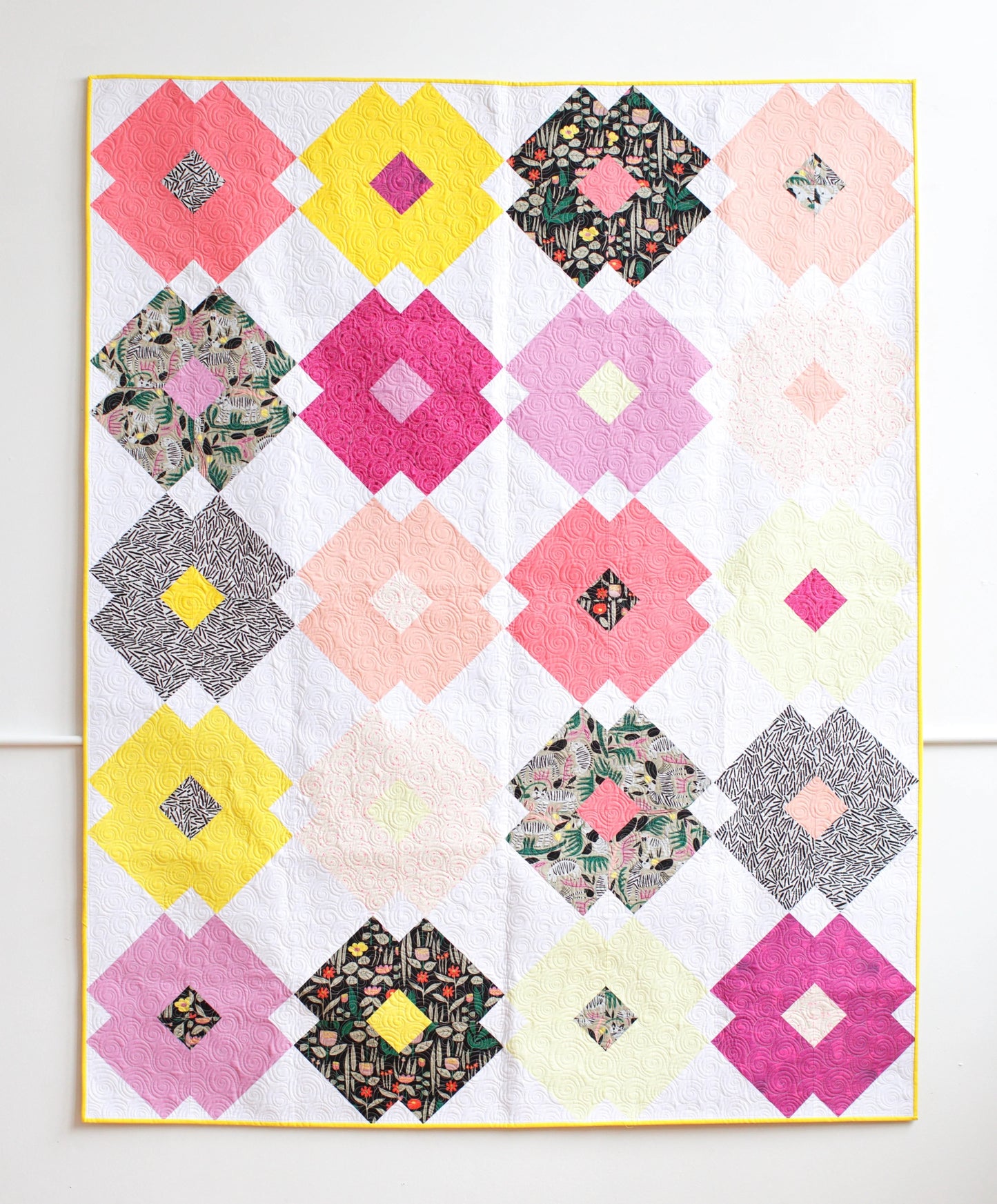 Flower Tile Quilt Pattern by Then Came June