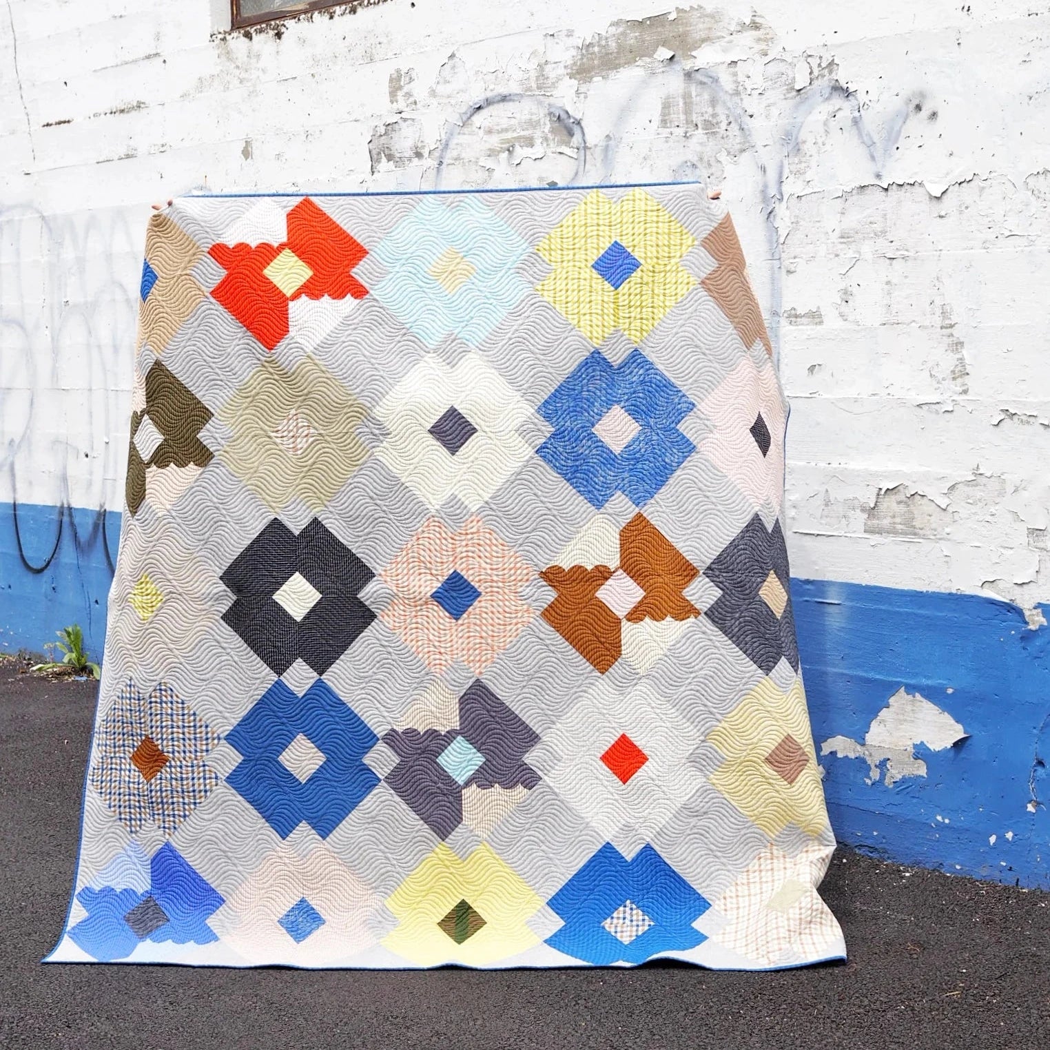 Flower Tile Quilt Pattern by Then Came June