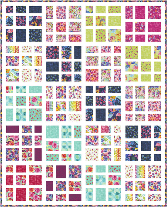 Flower Patches by Amarylis Henderson: Simply by Design Quilt Kit (Estimated Arrival Jan. 2025)