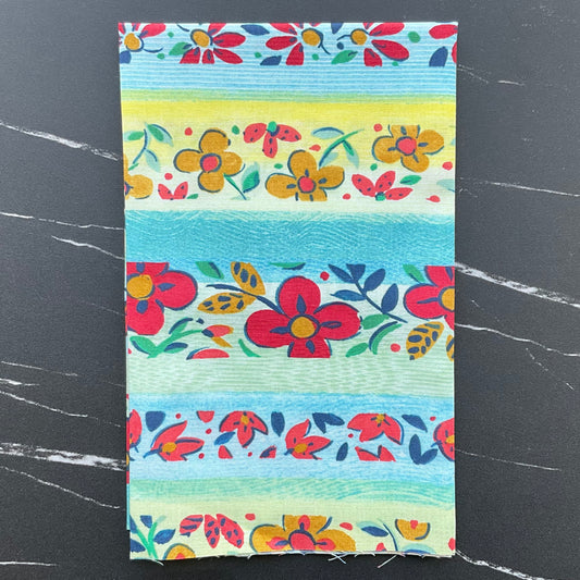 Flowerfields by Sarah Campbell - Hedgerow Flowers - Aqua