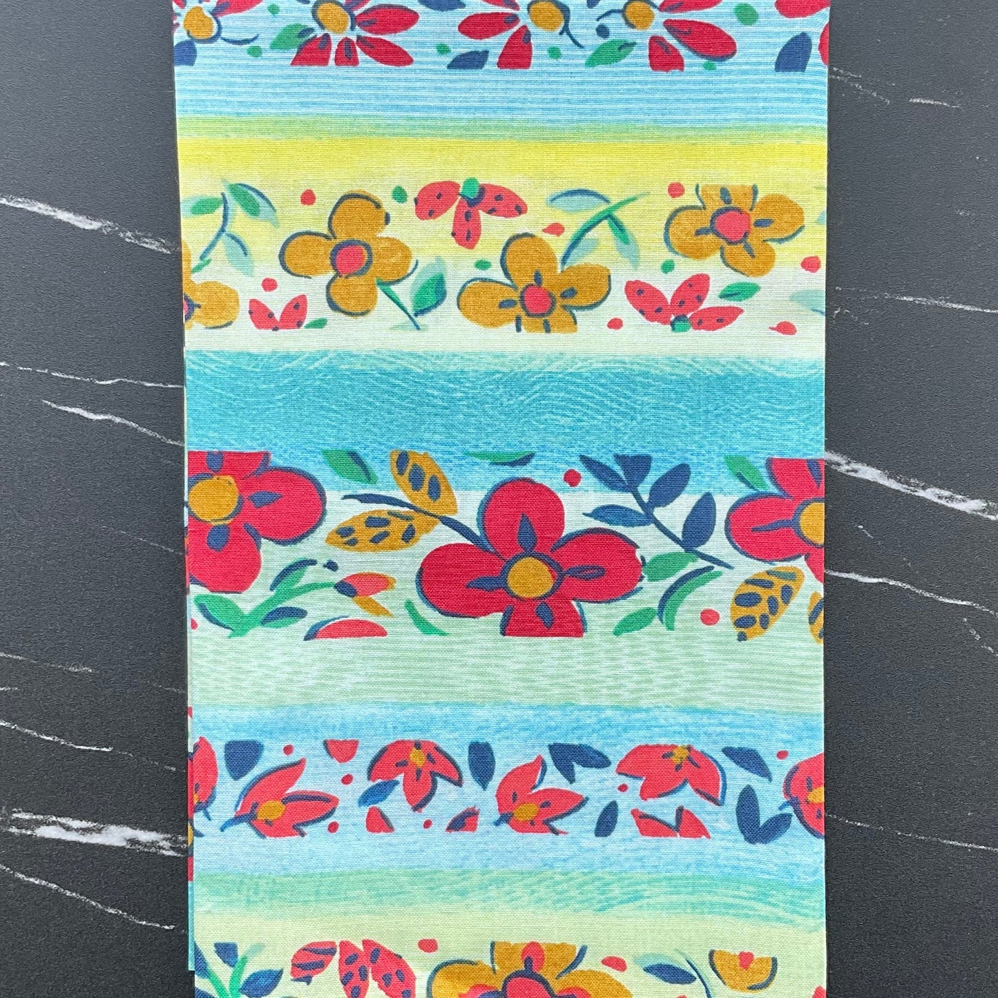 Flowerfields by Sarah Campbell - Hedgerow Flowers - Aqua