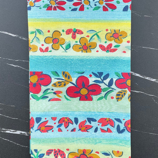 Flowerfields by Sarah Campbell - Hedgerow Flowers - Aqua