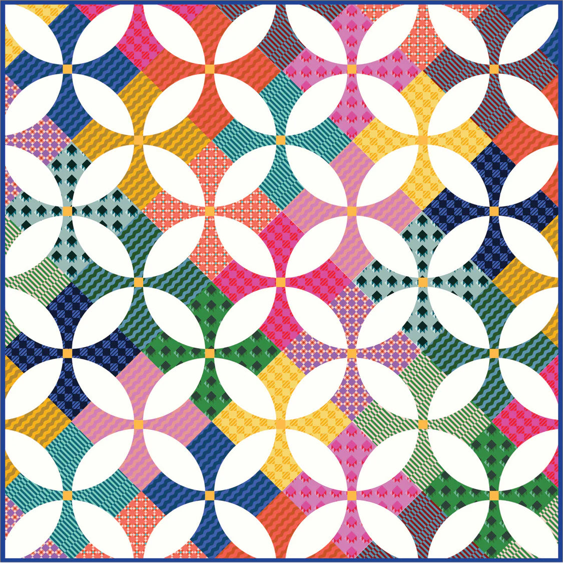 Annabel's Blenders by Annabel Wrigley - Flowering Patchwork Quilt Reference