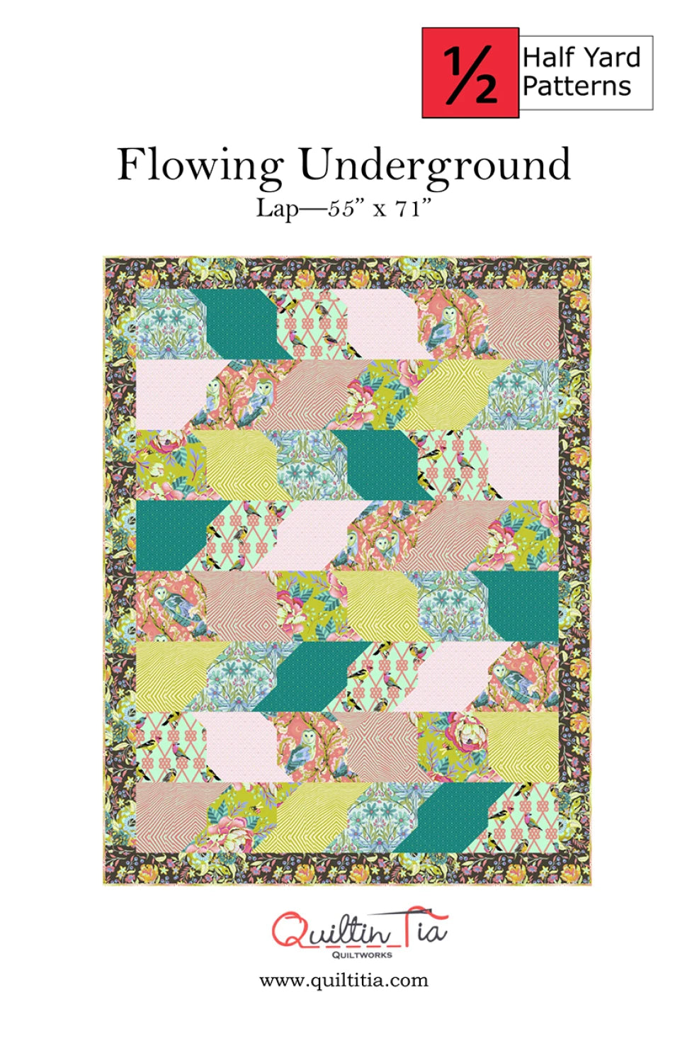 Flowing Underground Quilt Pattern by Quiltin’ Tia