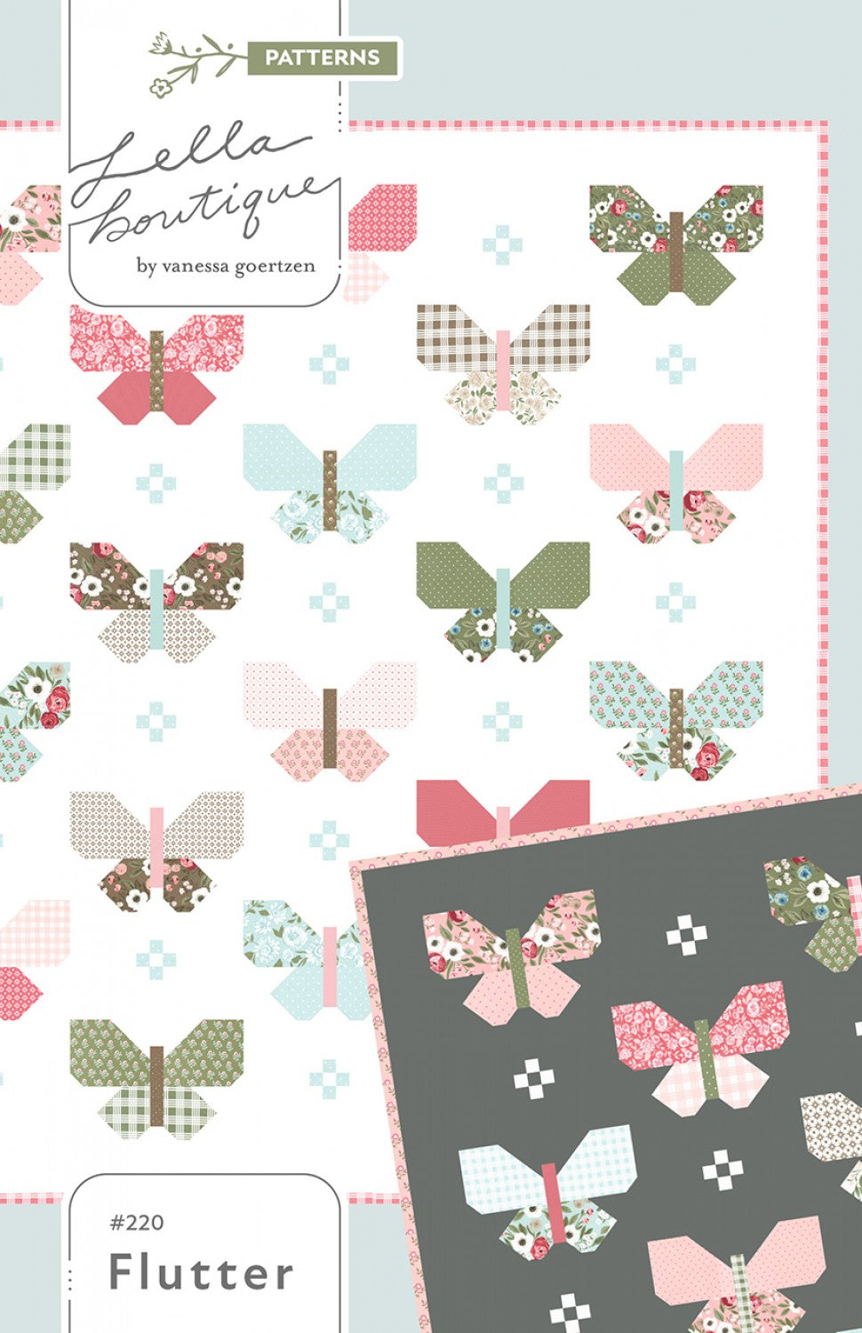 Flutter Quilt Pattern by Lella Boutique