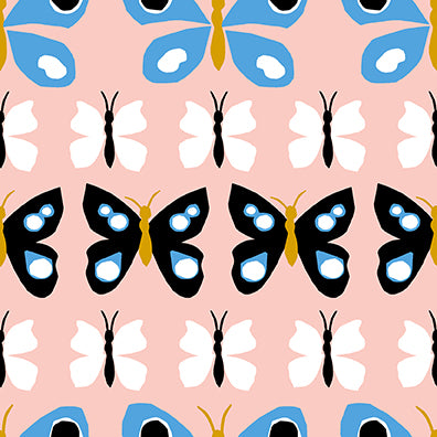 Flutter by Ampersand Design Studio : Flat Fat Stack 8 PC Blue 120FQFLUB