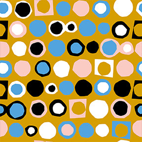 Flutter by Ampersand Design Studio : Flat Fat Stack 8 PC Blue 120FQFLUB