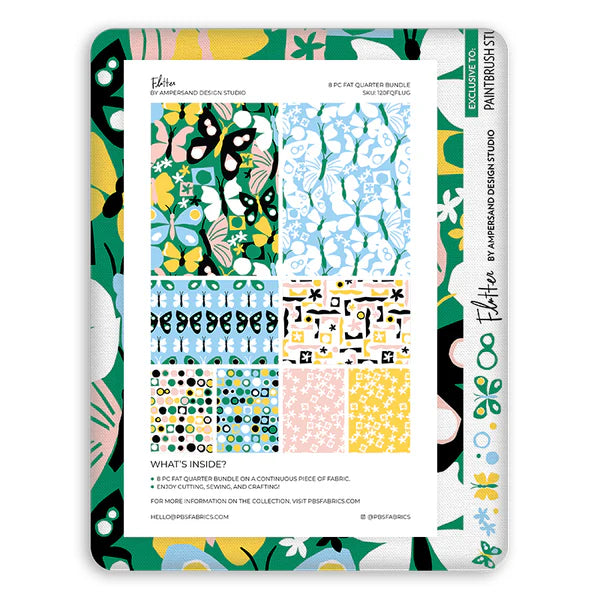 Flutter by Ampersand Design Studio : Flat Fat Stack 8 PC Green 120FQFLUG