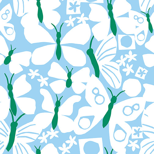 Flutter by Ampersand Design Studio : Flat Fat Stack 8 PC Green 120FQFLUG