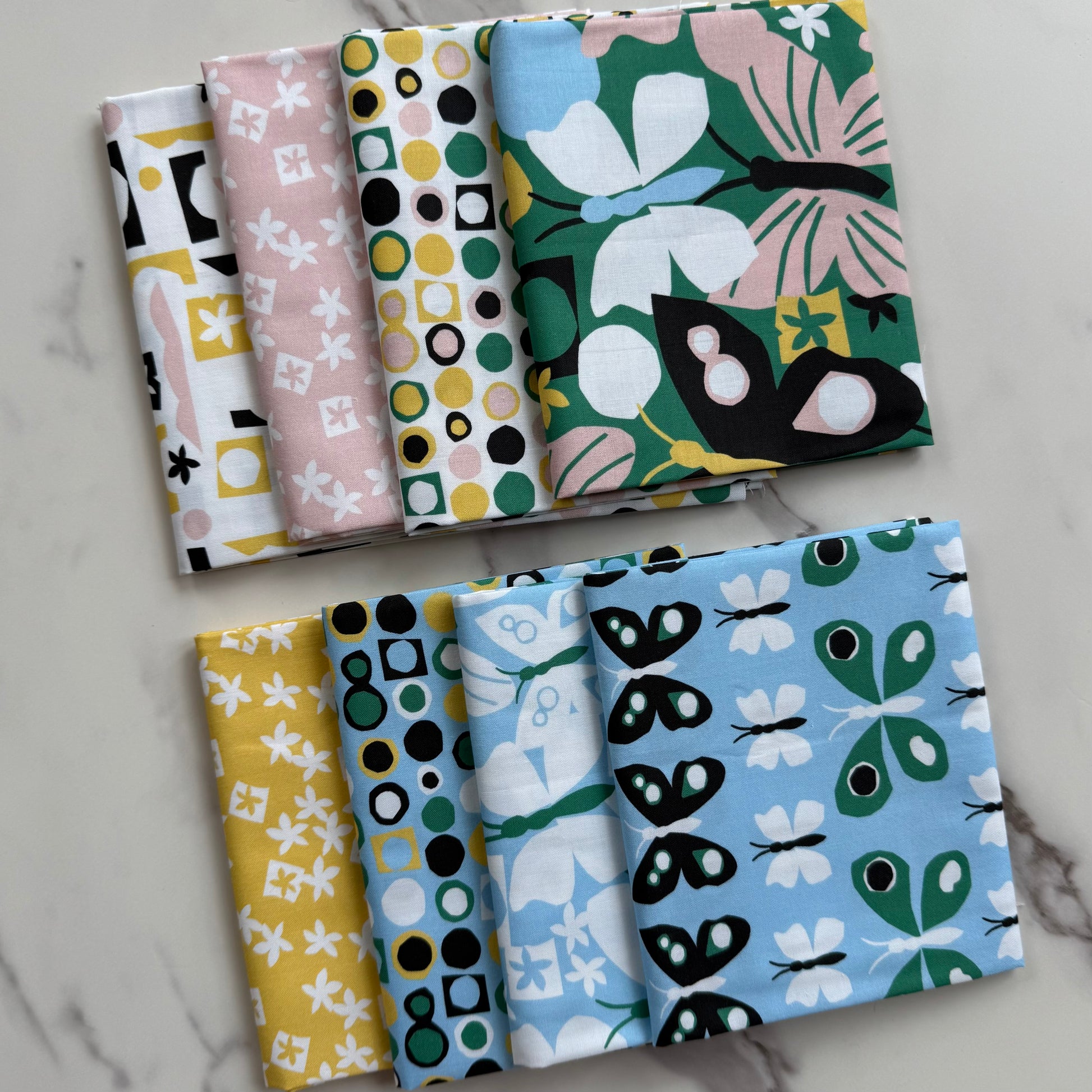 Flutter by Ampersand Design Studio : Flat Fat Stack 8 PC Green 120FQFLUG