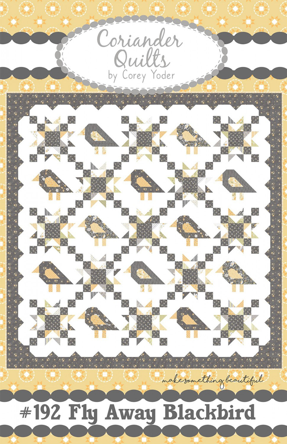Fly Away Blackbird Quilt Pattern by Coriander Quilts - Special Order