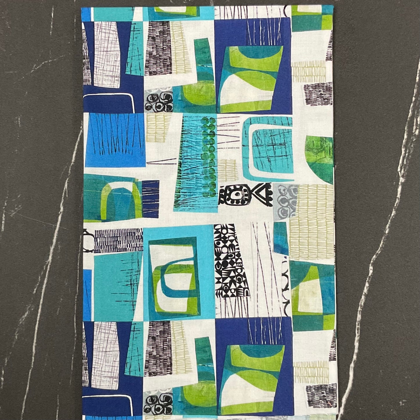Flying South by Clare Youngs : Collage Sea Blue PWCY006.SEABLUE