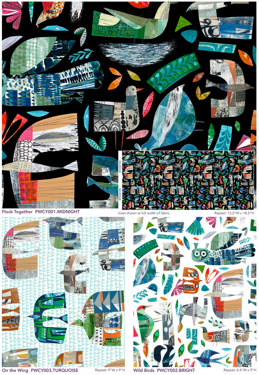 Flying South by Clare Youngs : Fabric Bundles (Estimated Arrival November 2025)