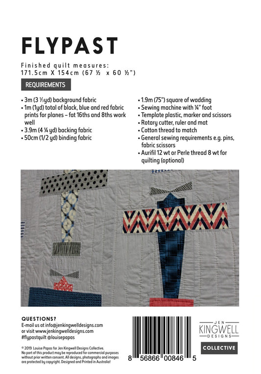 Flypast Pattern by Jen Kingwell Designs