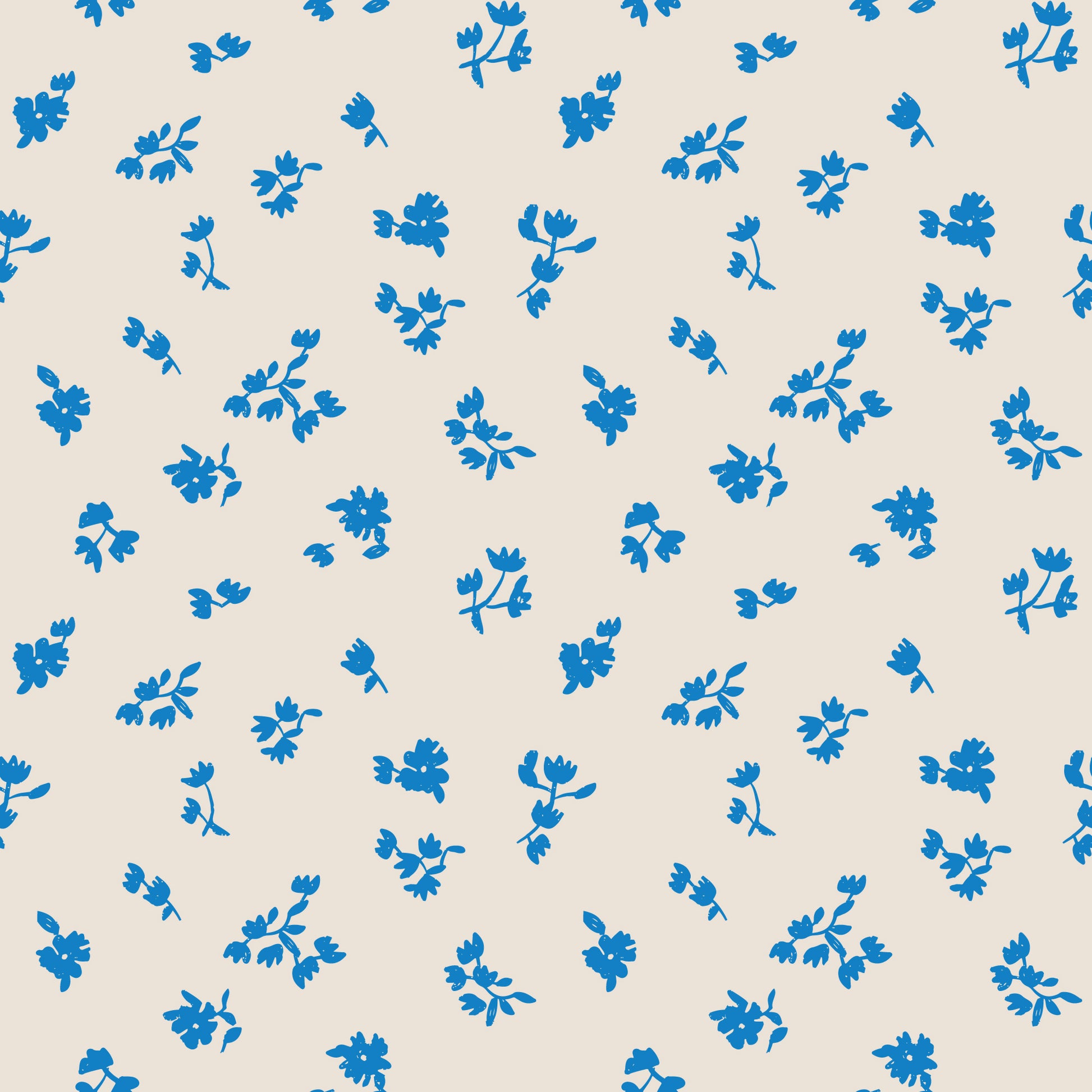 Folka by Holli Zollinger : Ditsy Floret Oat/Blue 229898
