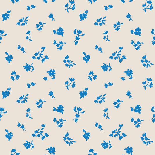 Folka by Holli Zollinger : Ditsy Floret Oat/Blue 229898