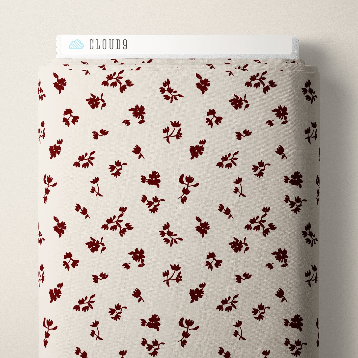 Folka by Holli Zollinger : Ditsy Floret Oat/Burgundy 229900