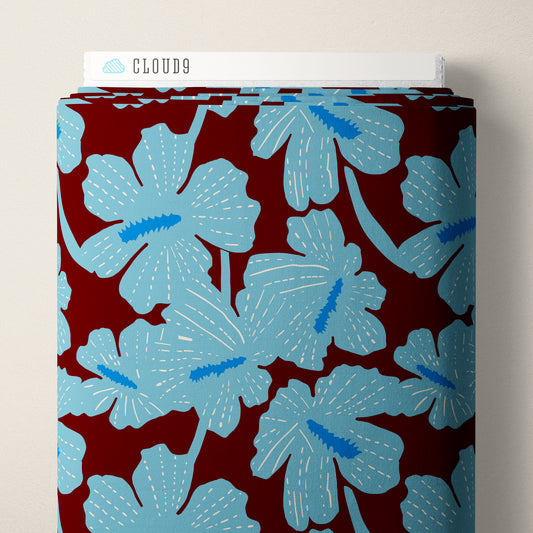 Folka by Holli Zollinger : Hibiscus Burgundy/Blue 229904