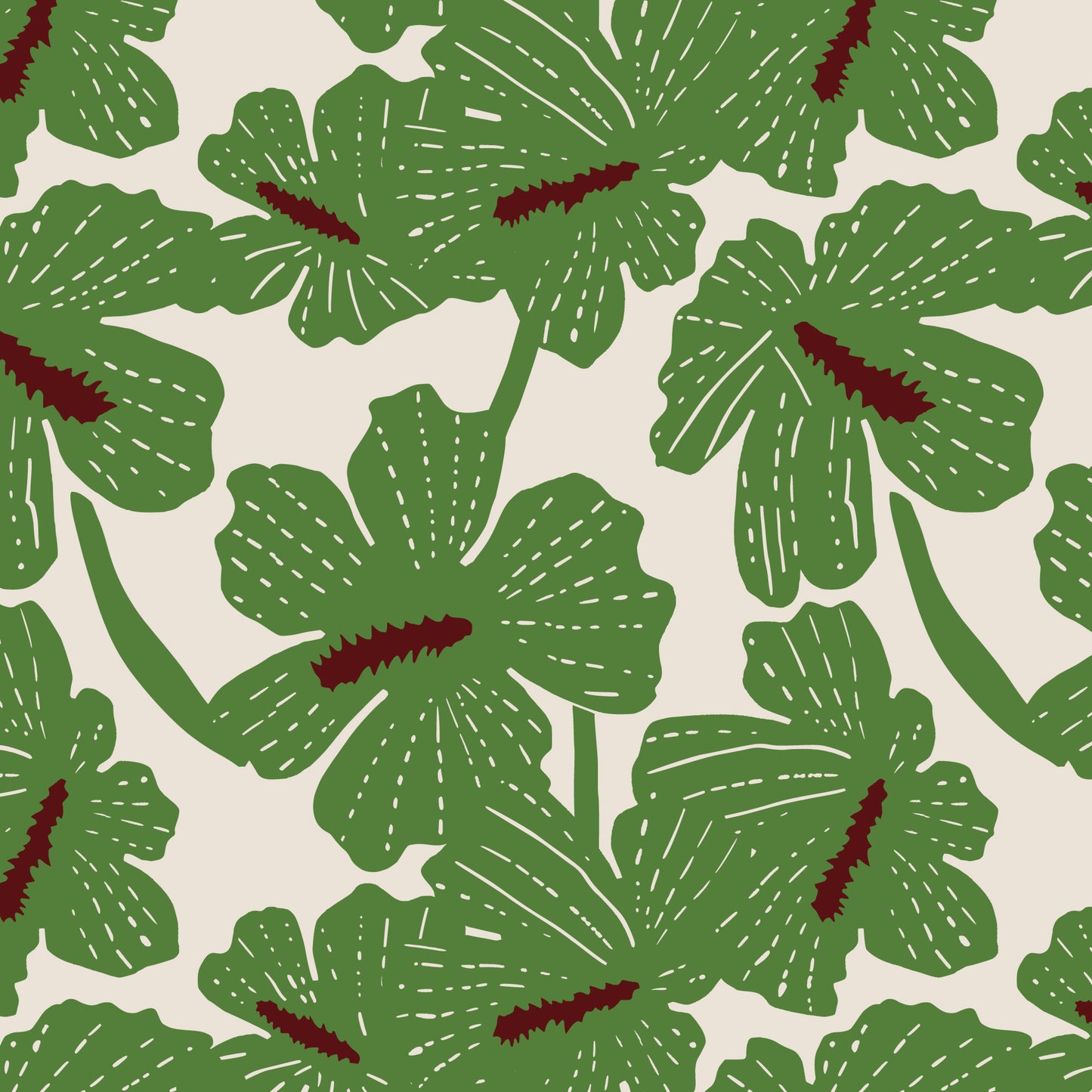 Folka by Holli Zollinger : Hibiscus Oat/Green 229905