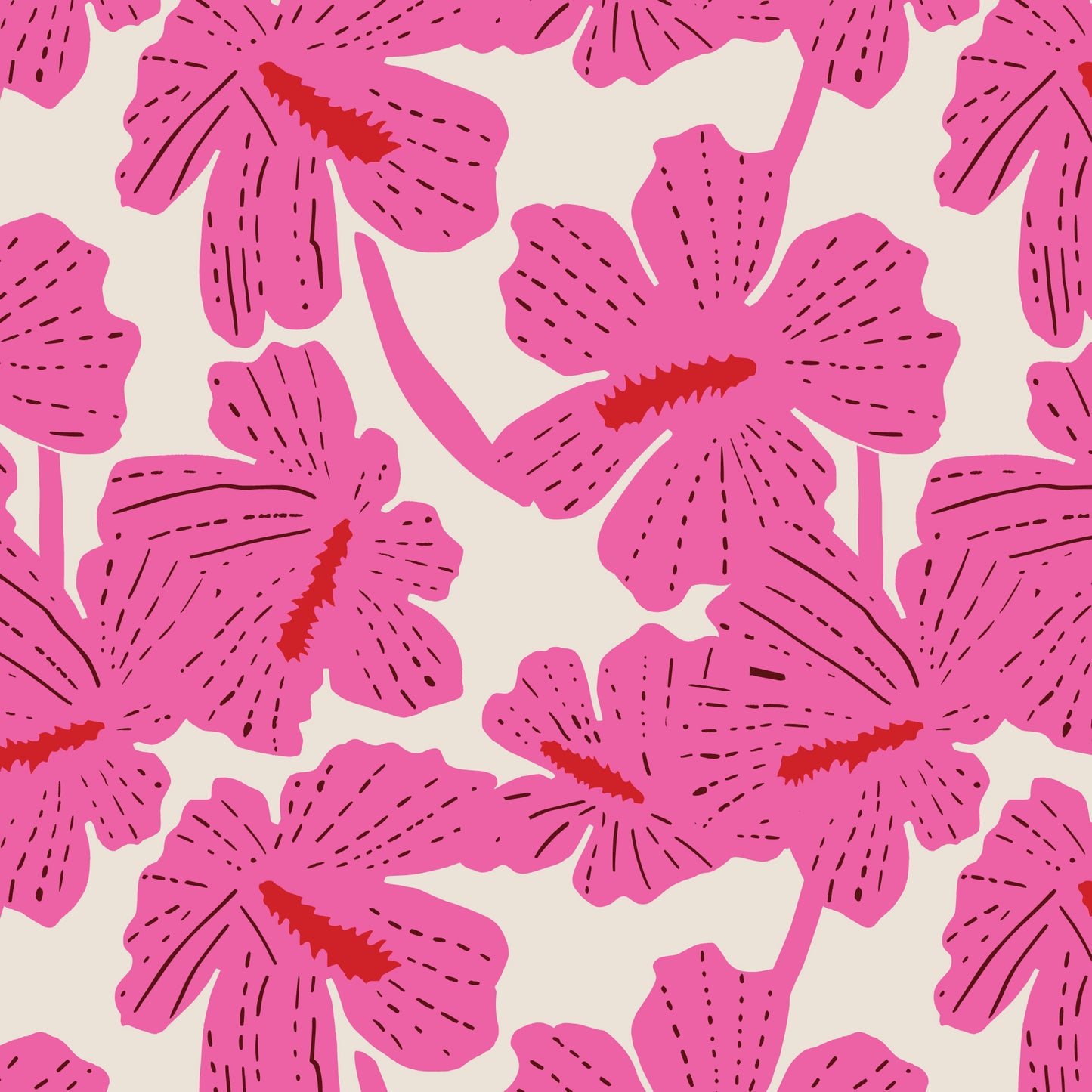 Folka by Holli Zollinger : Hibiscus Oat/Pink 229907