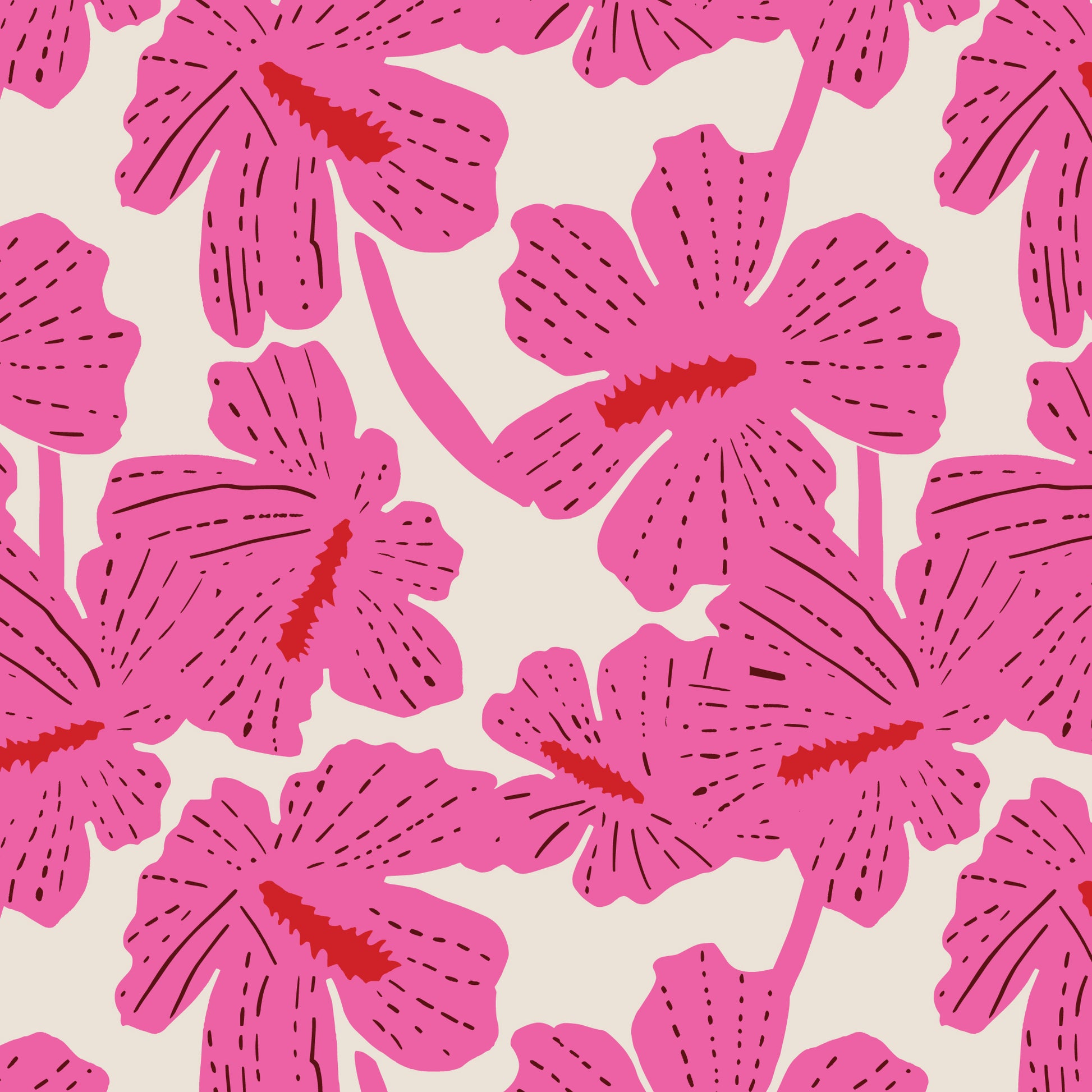 Folka by Holli Zollinger : Hibiscus Oat/Pink 229907