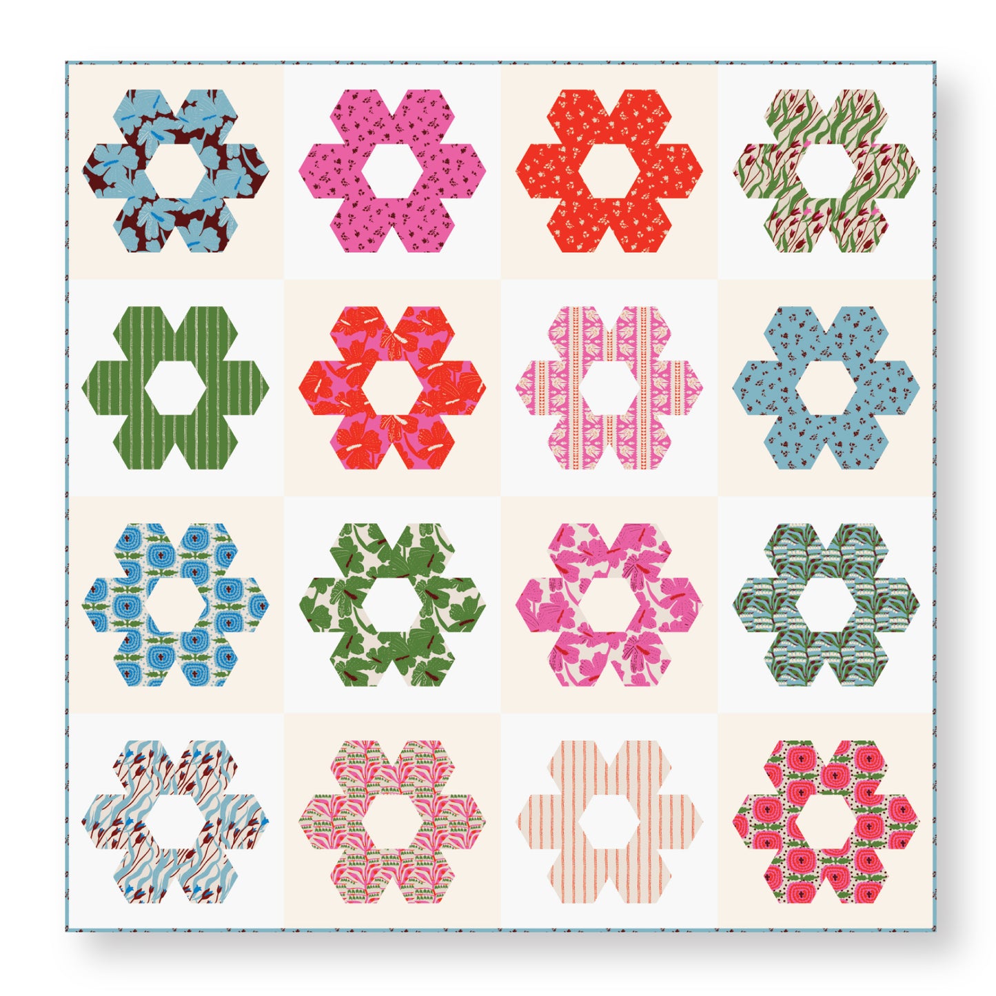 Folka by Holli Zollinger : Pop Garden Quilt Reference