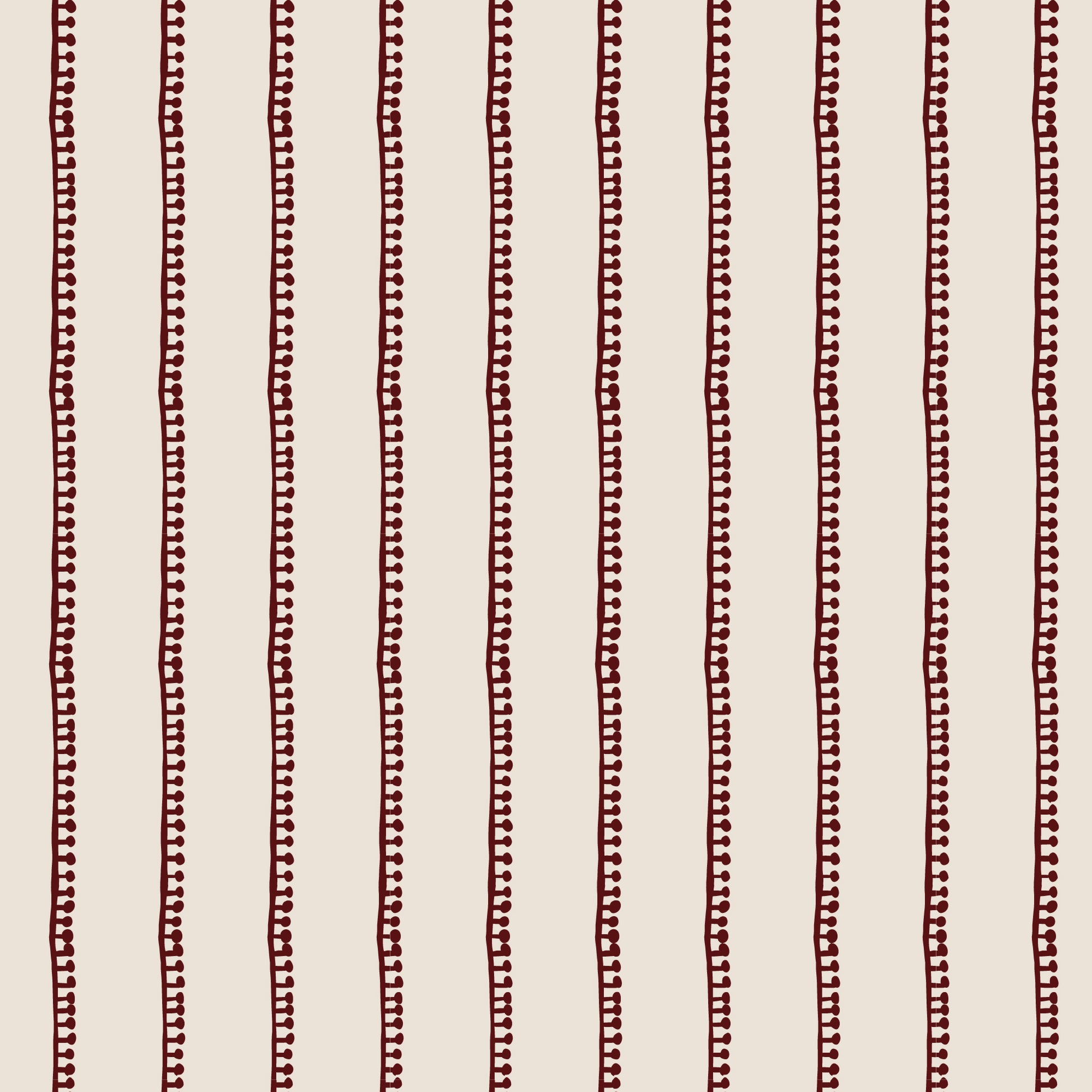 Folka by Holli Zollinger : Stripe Oat/Burgundy 229910