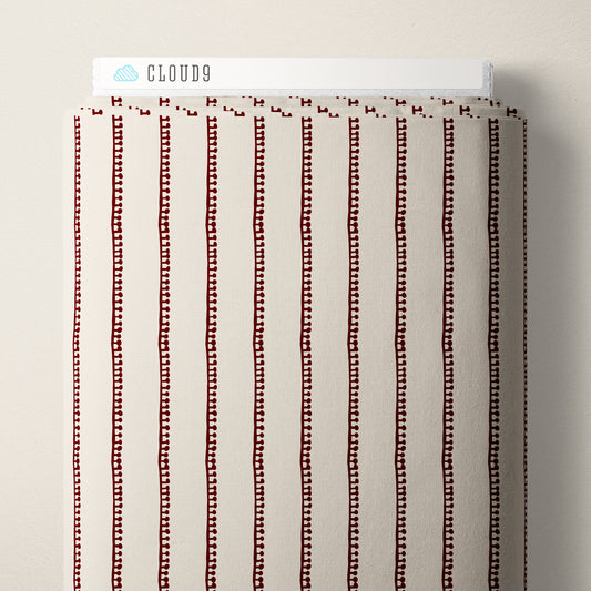 Folka by Holli Zollinger : Stripe Oat/Burgundy 229910