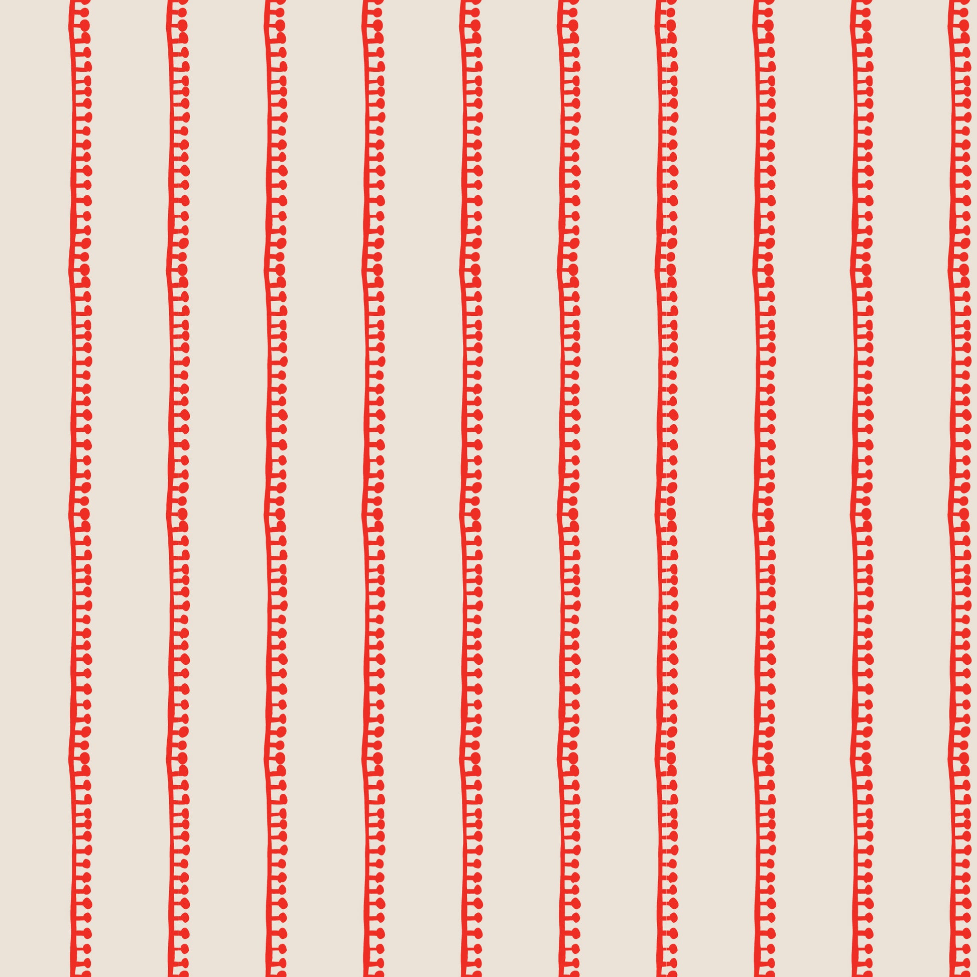 Folka by Holli Zollinger : Stripe Oat/Red 229912