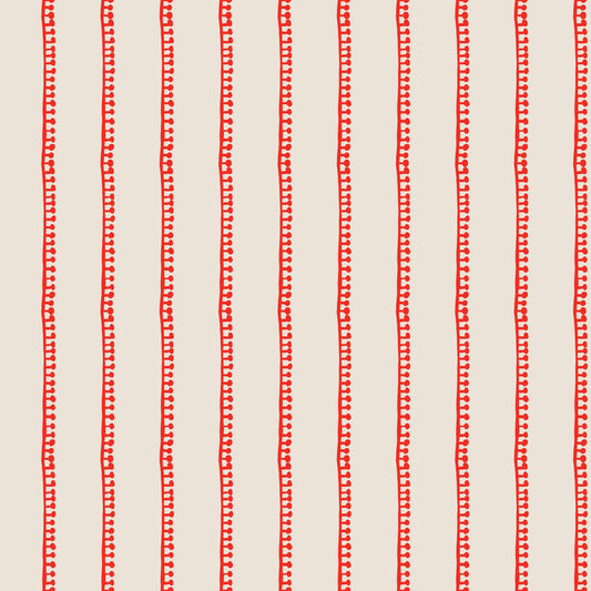 Folka by Holli Zollinger : Stripe Oat/Red 229912