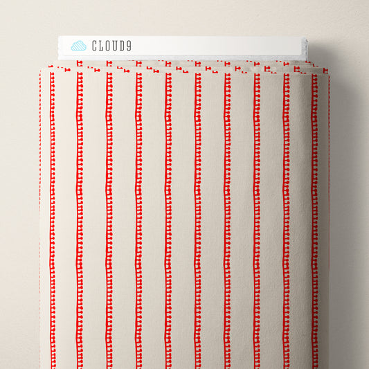 Folka by Holli Zollinger : Stripe Oat/Red 229912