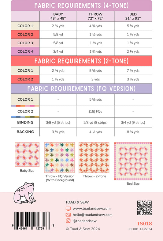 Folkwell Quilt Pattern by Toad & Sew