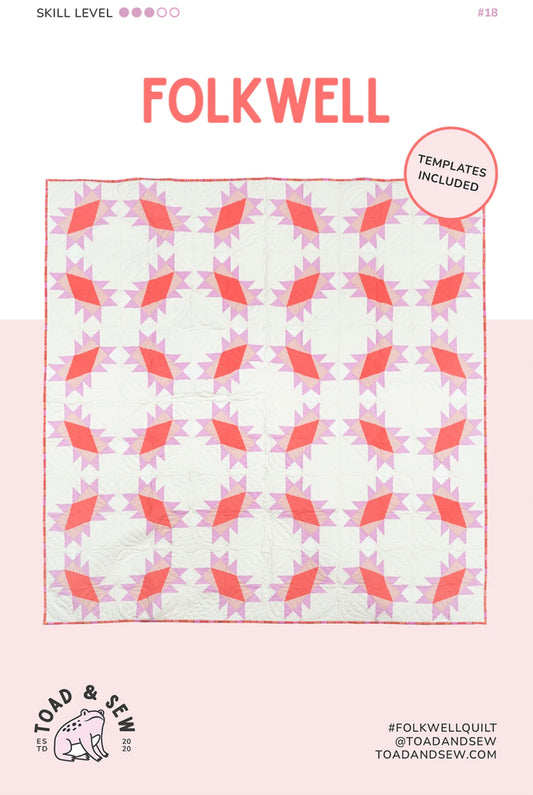 Folkwell Quilt Pattern by Toad & Sew