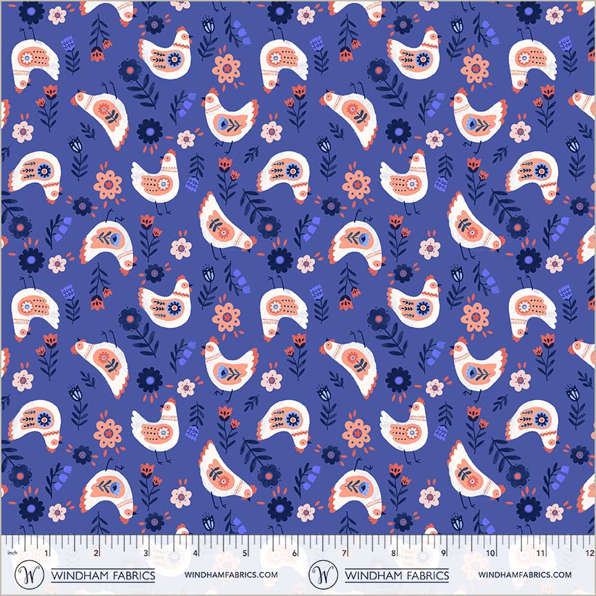 Folky Chicken by Natalie Briscoe : Cluck Cluck Cluck Royal 55238-4