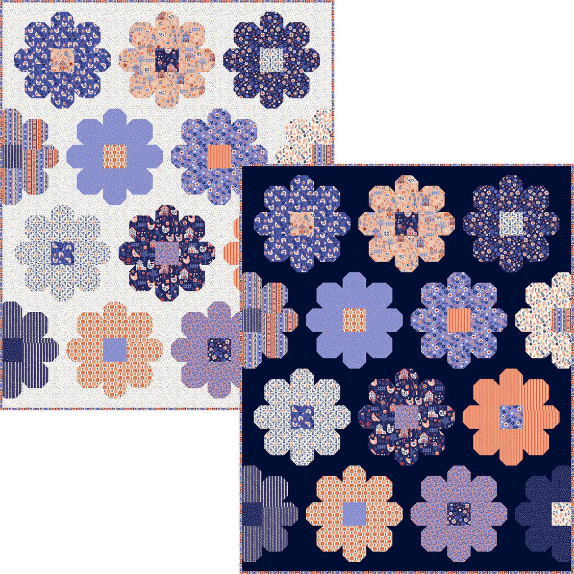 Folky Chicken by Natalie Briscoe : Daisy Quilt Kit