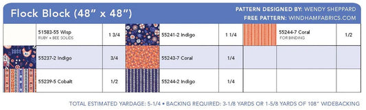 Folky Chicken by Natalie Briscoe : Flock Block Quilt Kit