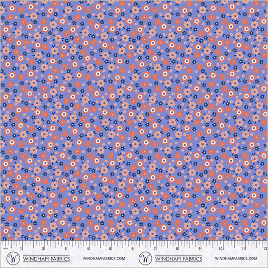 Folky Chicken by Natalie Briscoe : Mod Ditsy Cobalt 55243-5