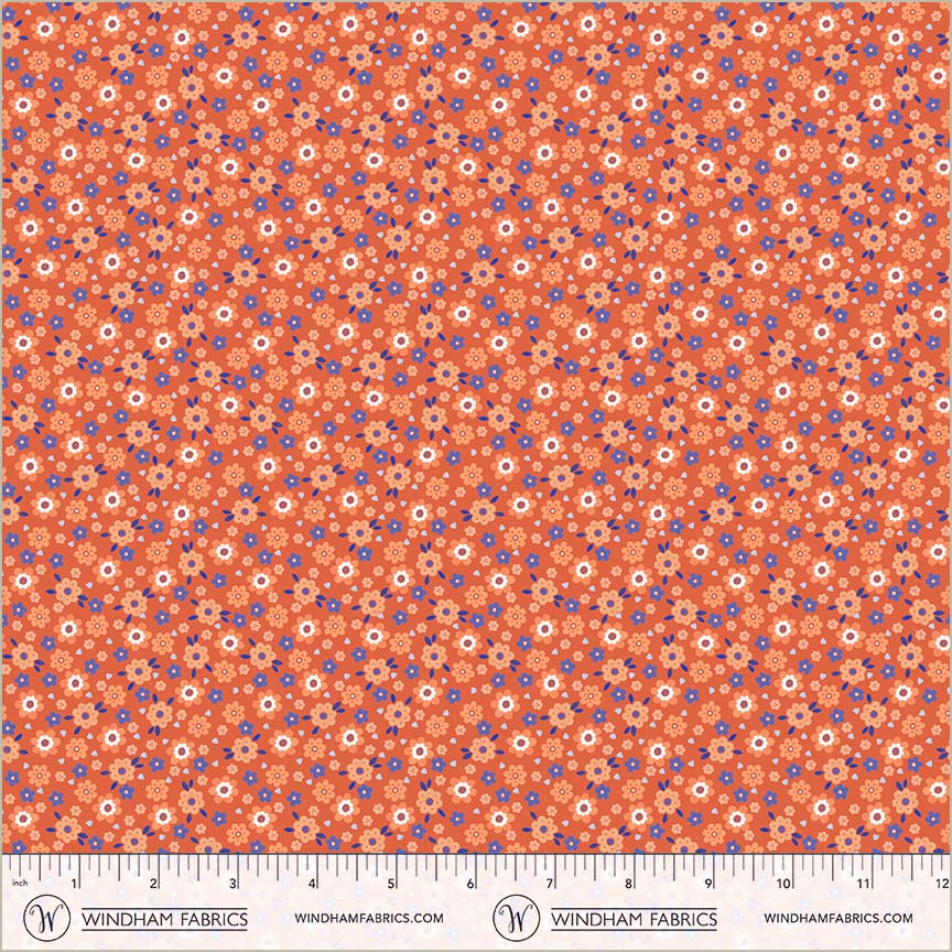 Folky Chicken by Natalie Briscoe : Mod Ditsy Coral 55243-7