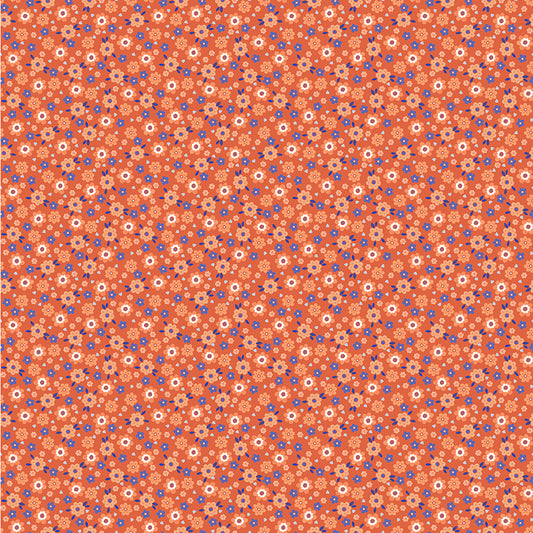 Folky Chicken by Natalie Briscoe : Mod Ditsy Coral 55243-7