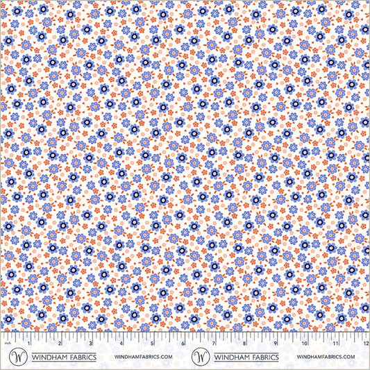 Folky Chicken by Natalie Briscoe : Mod Ditsy Ivory 55243-6