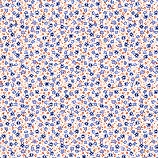 Folky Chicken by Natalie Briscoe : Mod Ditsy Ivory 55243-6