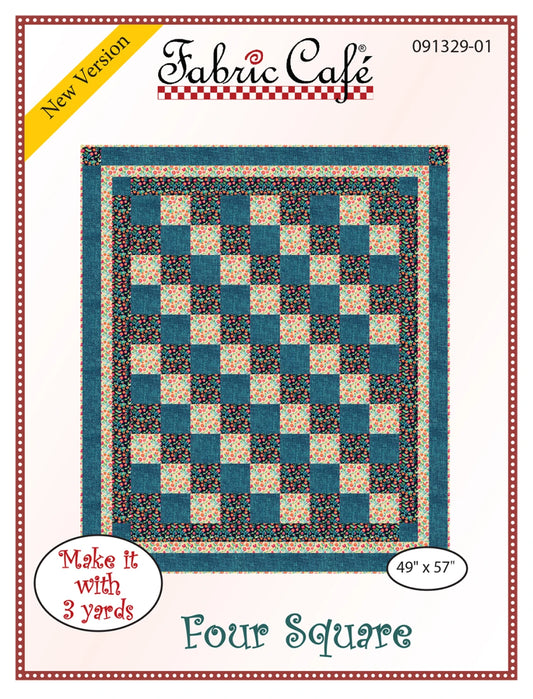 Four Square Quilt Pattern by Fabric Cafe